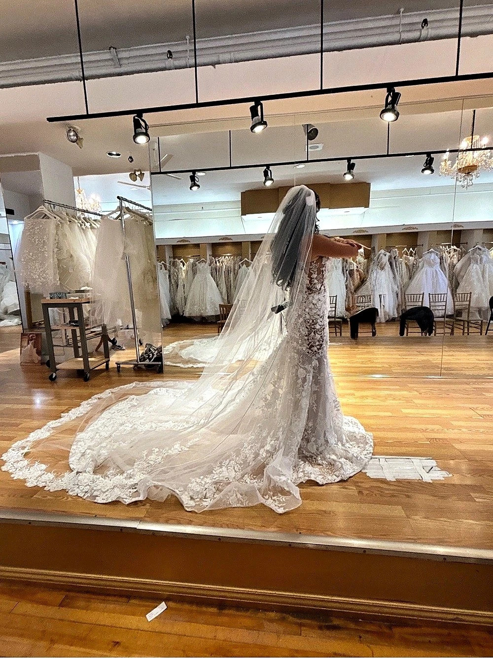 Lace Floral Wedding Dress and gown - Picture 2 of 3